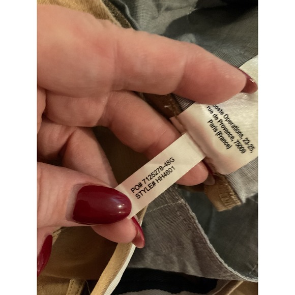 LACOSTE Men's Slim Fit Chino Pants Beige Cotton Blend Size 40x32 - Picture 8 of 9